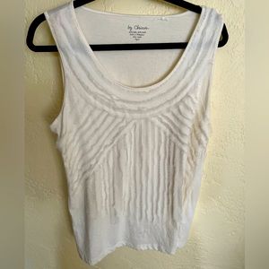 Chico’s size 2 Cream Sleeveless Top